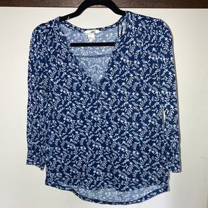 XS H&M FLORAL BLOUSE